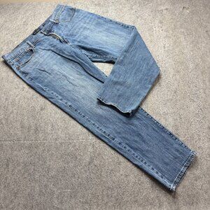 Lucky Brand Jeans 221 Straight  Men 40 x 30 Blue Stretch Zip Medium Wash